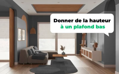 Donner de la hauteur à une pièce avec un plafond bas 